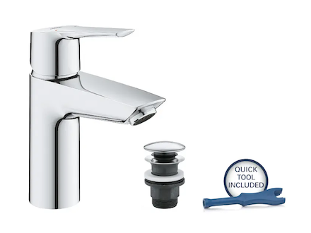Grohe QuickFix Start - Umyvadlová baterie s výpustí Push-Open, chrom 23550002
