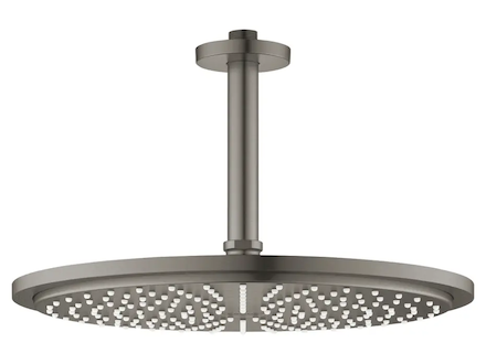 Grohe Rainshower Cosmopolitan - Hlavová sprcha 310, sprchové rameno 14 cm, 1 proud, kartáčovaný tmavý grafit 26067AL0
