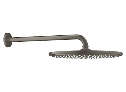 Grohe Rainshower Cosmopolitan - Hlavová sprcha Cosmopolitan 310 s ramenem 38 cm, 1 proud, kartáčovaný tmavý grafit 26066AL0