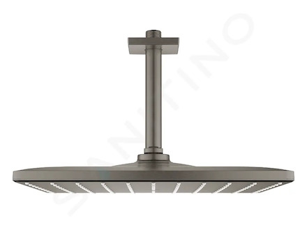 Grohe Rainshower - Hlavová sprcha 310 Mono Cube 9,5 l/min, se stropním ramenem, kartáčovaný Hard Graphite 26566AL0