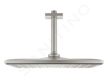 Grohe Rainshower - Hlavová sprcha 310 Mono Cube 9,5 l/min, se stropním ramenem, supersteel 26566DC0