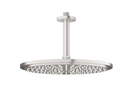 Grohe Rainshower - Hlavová sprcha Cosmopolitan, průměr 31 cm, stropní výpusť 14 cm, supersteel 26067DC0