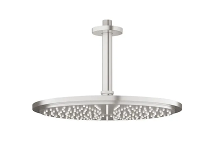 Grohe Rainshower - Hlavová sprcha Cosmopolitan, průměr 31 cm, stropní výpusť 14 cm, supersteel 26067DC0