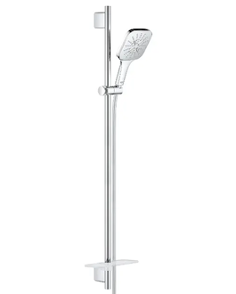 Grohe Rainshower SmartActive Cube - Sada sprchové hlavice 130, 3 proudy, tyče 90 cm a hadice, chrom 26586000