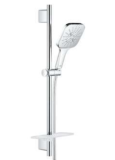 Grohe Rainshower SmartActive Cube - Sada sprchové hlavice 130 6,8 l/min, 3 proudy, tyče 60 cm a hadice, chrom 26585000