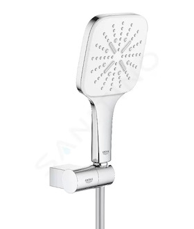 Grohe Rainshower SmartActive Cube - Sada sprchové hlavice 130 9,5 l/min, 3 proudy, držáku a hadice, měsíční bílá 26588LS0