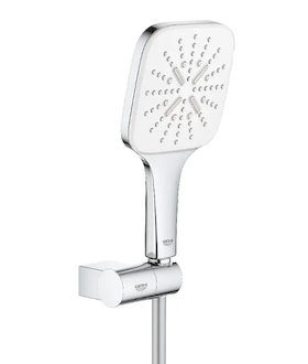 Grohe Rainshower SmartActive Cube - Sada sprchové hlavice 130 9,5 l/min, 3 proudy, držáku a hadice, měsíční bílá 26588LS0