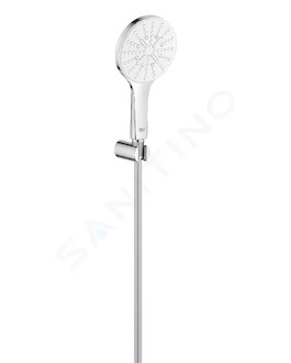 Grohe Rainshower SmartActive - Sada sprchové hlavice 130 9,5 l/min, 3 proudy, držáku a hadice, měsíční bílá 26581LS0