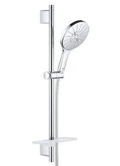 Grohe Rainshower SmartActive - Sada sprchové hlavice 150 9,5 l/min, 3 proudy, tyče 60 cm a hadice, chrom 26592000
