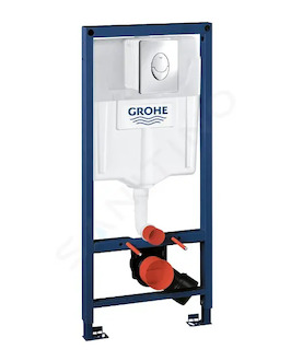 Grohe Rapid SL - Předstěnová instalace pro závěsné WC, tlačítko Skate Air, chrom 38763001