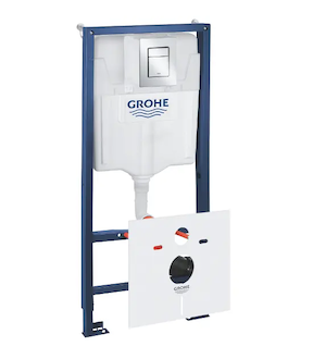 Grohe Rapid SL - Předstěnová instalace s nádržkou pro závěsné WC, souprava Fresh a tlačítko Skate Cosmopolitan S, chrom 39500000