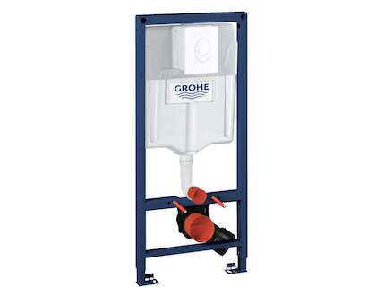 Grohe Rapid SL - Předstěnový instalační prvek pro závěsné WC, nádržka GD2, ovládací tlačítko Skate Air, alpská bílá 38764001