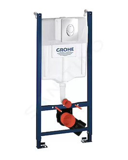 Grohe Rapid SL - Předstěnový instalační prvek pro závěsné WC, nádržka GD2, ovládací tlačítko Skate Air, chrom 38745001