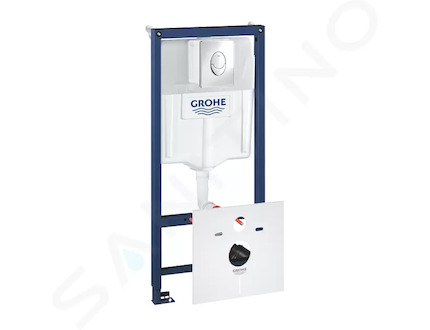Grohe Rapid SL - Předstěnový instalační prvek pro závěsné WC, nádržka GD2, ovládací tlačítko Skate Air, chrom 38750001