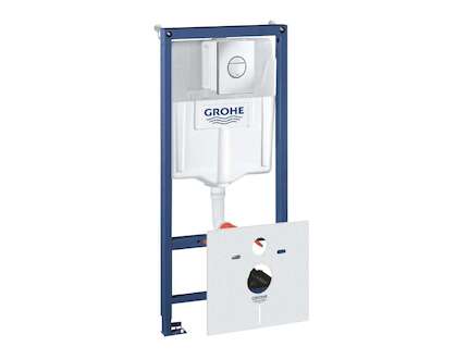 Grohe Rapid SL - Předstěnový instalační set pro závěsné WC, výška 1,13 m, ovládací tlačítko Nova Cosmopolitan, chrom 38813001
