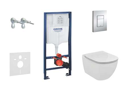 Grohe Rapid SL - Set předstěnové instalace, klozetu a sedátka Ideal Standard, Aquablade, SoftClose tlačítka Skate Cosmo, chrom 3