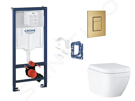 Grohe Rapid SL - Set předstěnové instalace, klozetu, sedátka SoftClose, tlačítka Skate Cosmopolitan a sady pro vhazování tablet,