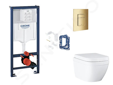 Grohe Rapid SL - Set předstěnové instalace, klozetu, sedátka SoftClose, tlačítka Skate Cosmopolitan a sady pro vhazování tablet,