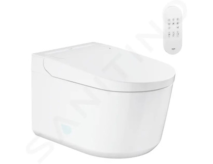 Grohe Sensia - Elektronický bidet s keramikou, Rimless, Triple Vortex, HyperClean, alpská bílá 36507SH0