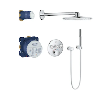 Grohe SmartControl Perfect - Sprchový set 310 s baterií pod omítku, 2 proudy, chrom 34709000