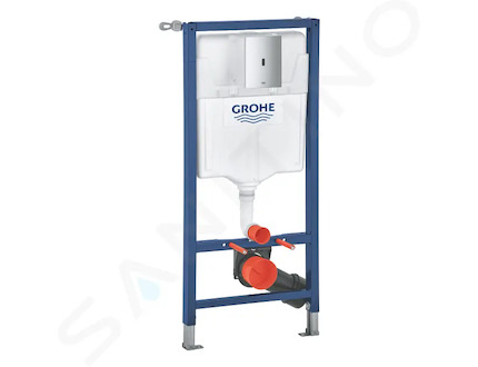 Grohe Solido - Předstěnová instalace s nádržkou pro závěsné WC, bezdotykový splachovač Tectron Bau E, chrom 39883000