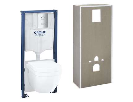 Grohe Solido+ - Set předstěnové instalace, klozetu, sedátka Softclose a tlačítka Arena Cosmopolitan, chrom 36533000