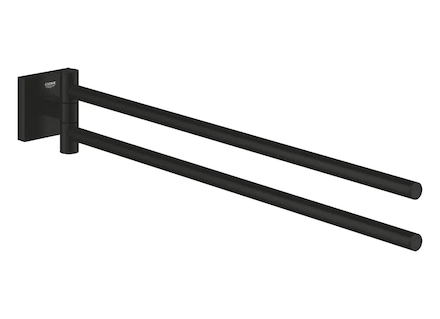 Grohe Start Cube - Dvojitý držák ručníků, délka 44 cm, matná černá 409762430