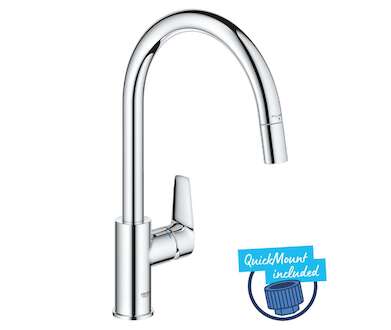 Grohe Start Edge - Dřezová baterie s výsuvnou koncovkou, chrom 30551000