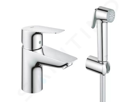 Grohe Start Edge - Umyvadlová baterie s bidetovou sprškou, chrom 23773001