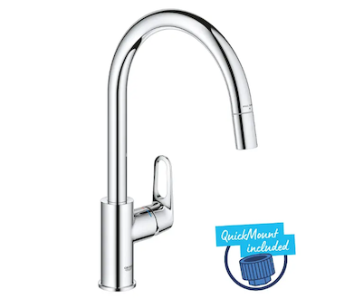 Grohe Start Flow - Dřezová baterie s výsuvnou koncovkou, chrom 30569000