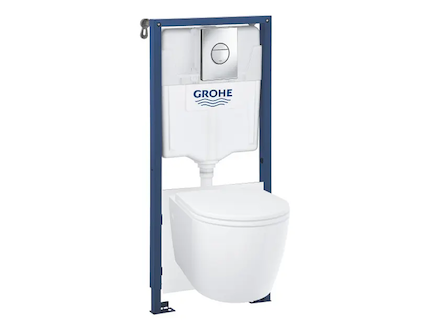 Grohe Start Round - Set předstěnové instalace, klozetu Start Round, sedátka Softclose a tlačítka Sail, chrom 103846SH00