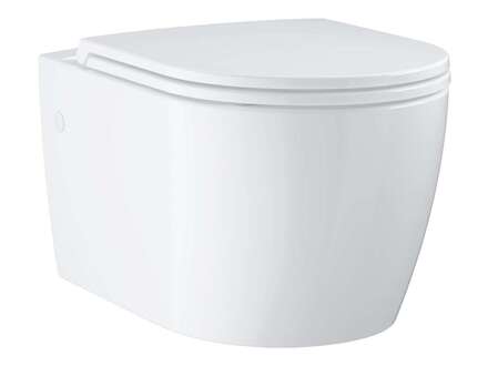 Grohe Start Round - Závěsné WC se sedátkem SoftClose, Rimless, alpská bílá 103848SH00