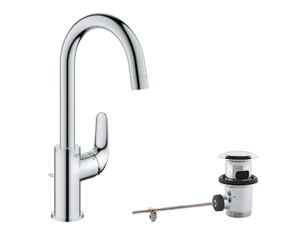 Grohe Swift - Umyvadlová baterie, s výpustí, studený start, chrom 24330001