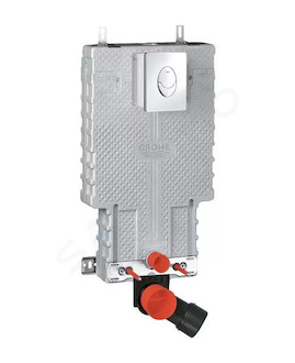 Grohe Uniset - Předstěnový instalační modul, splachovací nádrž GD2,  s tlačítkem Skate Air, chrom 38723001