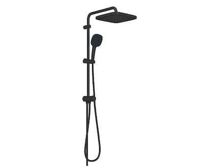 Grohe Vitalio Comfort - Sprchový set bez baterie, 25x25 cm, 2 proudy, matná černá 266982431