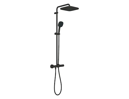 Grohe Vitalio Comfort - Sprchový set s termostatem, 25x25 cm, 2 proudy, matná černá 266962431