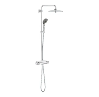 Grohe Vitalio Joy - Sprchový set 260 s termostatem na zeď a poličkou, chrom 26403002