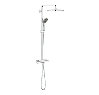 Grohe Vitalio Joy - Sprchový set 310 s termostatem na zeď a poličkou, 3 proudy, chrom 26401001