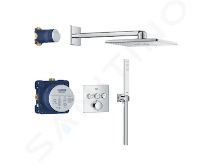 Grohe Vitalio SmartActive - Sprchový set s termostatem pod omítku, 31x31 cm, 2 proudy, chrom 34875000