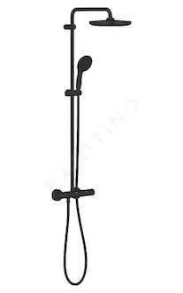 Grohe Vitalio Start - Sprchový set s termostatem, průměr 25 cm, 2 proudy, matná černá 266772431