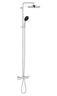 Grohe Vitalio Start - Sprchový set s vanovým termostatem, průměr 25 cm, 2 proudy, chrom 26988001