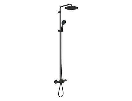 Grohe Vitalio Start - Sprchový set s vanovým termostatem, průměr 25 cm, 2 proudy, matná černá 269882431