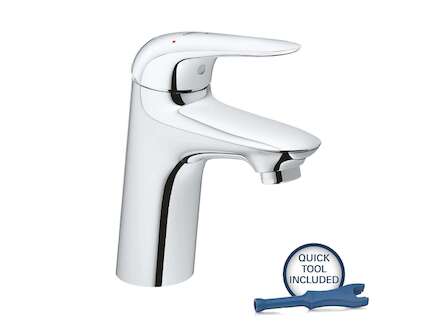 Grohe Wave - Umyvadlová baterie s výpustí Push-Open, chrom 23748001