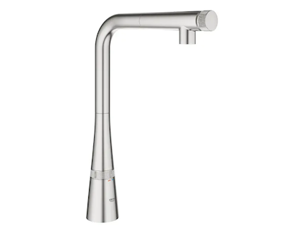 Grohe Zedra SmartControl - Dřezová baterie s výsuvnou koncovkou, SmartControl, supersteel 31593DC2
