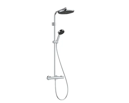 Hansgrohe Activera S - Sprchový set s termostatem, průměr 24 cm, 2 proudy, EcoSmart, chrom 28078000
