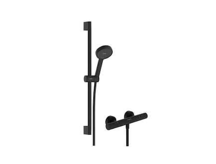 Hansgrohe Activera Select S - Sprchový set s termostatem, 2 proudy, EcoSmart, matná černá 28876670