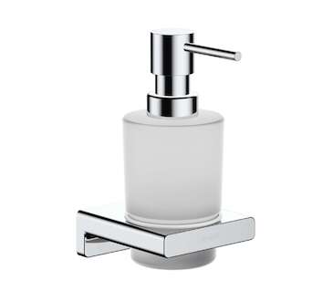 Hansgrohe AddStoris - Dávkovač mýdla s držákem, matné sklo/chrom 41745000