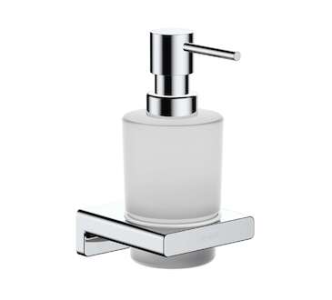 Hansgrohe AddStoris - Dávkovač mýdla s držákem, matné sklo/chrom 41745000