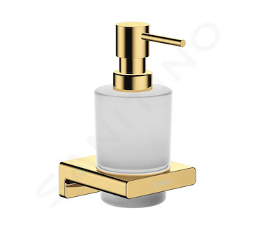 Hansgrohe AddStoris - Dávkovač mýdla s držákem, matné sklo/leštěný vzhled zlata 41745990