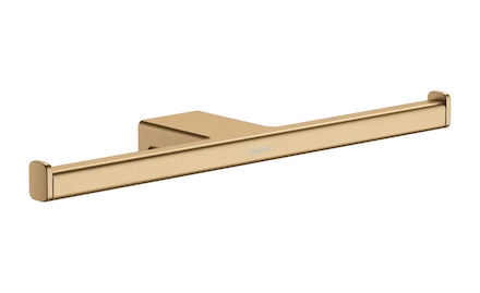 Hansgrohe AddStoris - Držák toaletního papíru dvojitý, kartáčovaný bronz 41748140